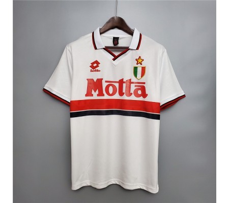 AC Milan 93/94 Away White Soccer Jersey